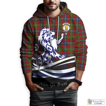 Forrester (Foster) Tartan Hoodie with Alba Gu Brath Regal Lion Emblem