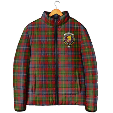 Forrester (Foster) Tartan Padded Jacket with Family Crest