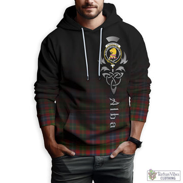 Forrester (Foster) Tartan Hoodie Featuring Alba Gu Brath Family Crest Celtic Inspired