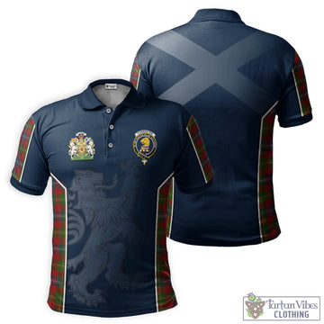 Forrester (Foster) Tartan Men's Polo Shirt with Family Crest and Lion Rampant Vibes Sport Style