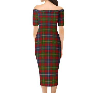 Forrester (Foster) Tartan Off Shoulder Lady Dress