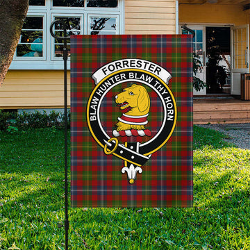 Forrester (Foster) Tartan Flag with Family Crest