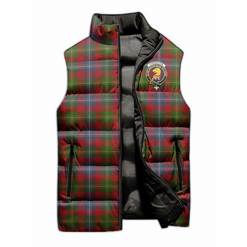 Forrester (Foster) Tartan Sleeveless Puffer Jacket with Family Crest