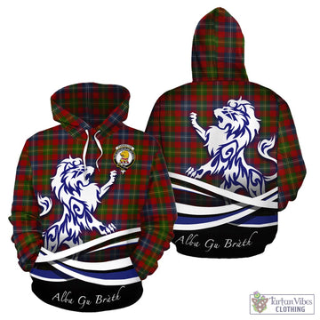 Forrester (Foster) Tartan Hoodie with Alba Gu Brath Regal Lion Emblem