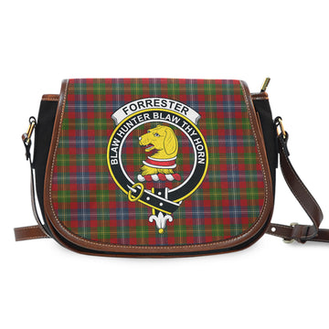 Forrester (Foster) Tartan Saddle Bag with Family Crest