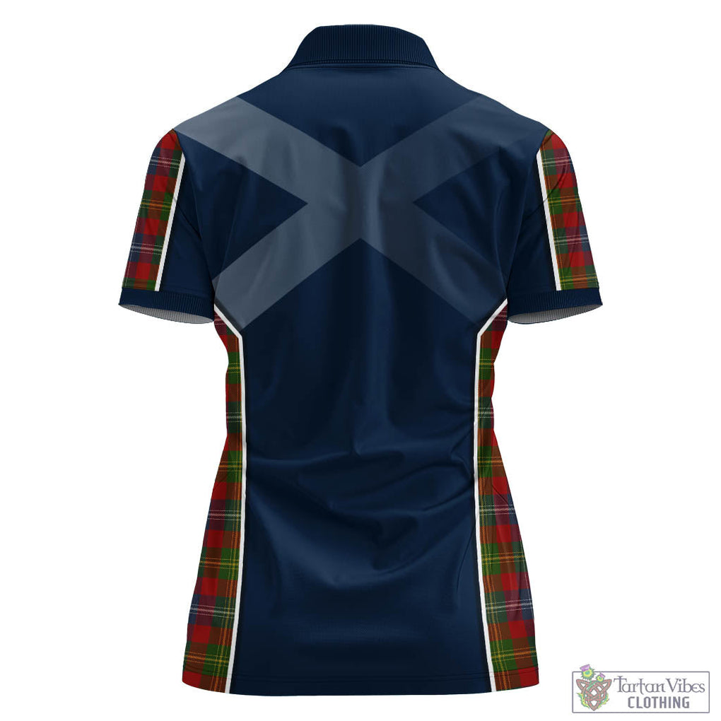 Forrester (Foster) Tartan Women's Polo Shirt with Family Crest and Lion Rampant Vibes Sport Style - Tartan Vibes Clothing