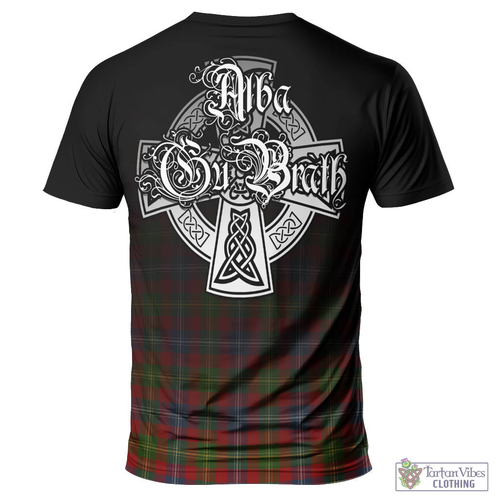 Tartan Vibes Clothing Forrester or Foster Tartan T-Shirt Featuring Alba Gu Brath Family Crest Celtic Inspired