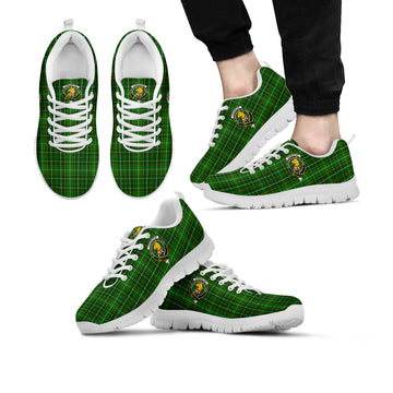 Forrester Hunting Tartan Sneakers with Family Crest