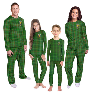 Forrester Hunting Tartan Pajamas Family Set with Family Crest