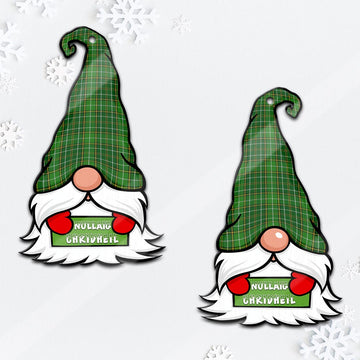 Forrester Hunting Gnome Christmas Ornament with His Tartan Christmas Hat