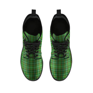 Forrester Hunting Tartan Leather Boots