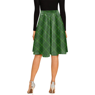 Forrester Hunting Tartan Melete Pleated Midi Skirt