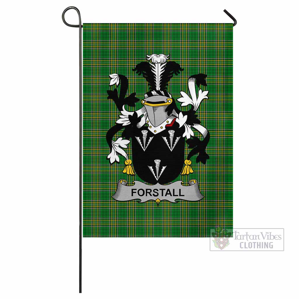 Tartan Vibes Clothing Forstall Irish Clan Flag with Coat of Arms