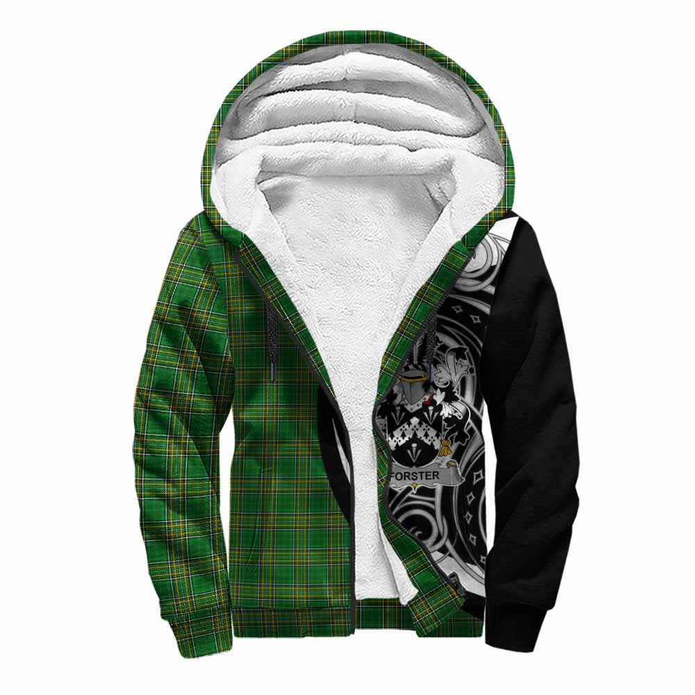 Forster Irish Clan Sherpa Hoodie Celtic Circle Style Unisex S - Tartan Vibes Clothing