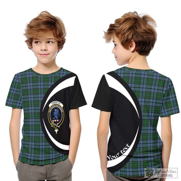 Forsyth Tartan Kid T-Shirt with Family Crest Circle Style Youth XL Size14 - Tartan Vibes Clothing