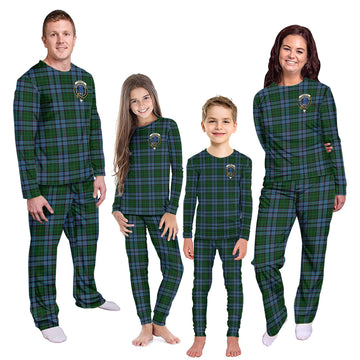Forsyth Tartan Pajamas Family Set with Family Crest Kid - Tartan Vibes Clothing