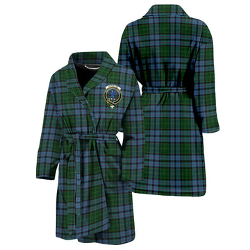 Forsyth Tartan Bathrobe with Family Crest Unisex S - Tartan Vibes Clothing