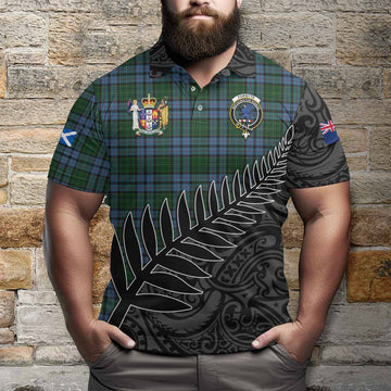 Forsyth Crest Tartan Polo Shirt with New Zealand Silver Fern Half Style Kid - Tartan Vibes Clothing