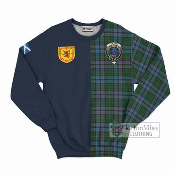 Forsyth Tartan Sweatshirt Alba with Scottish Lion Royal Arm Half Style Unisex - Tartan Vibes Clothing