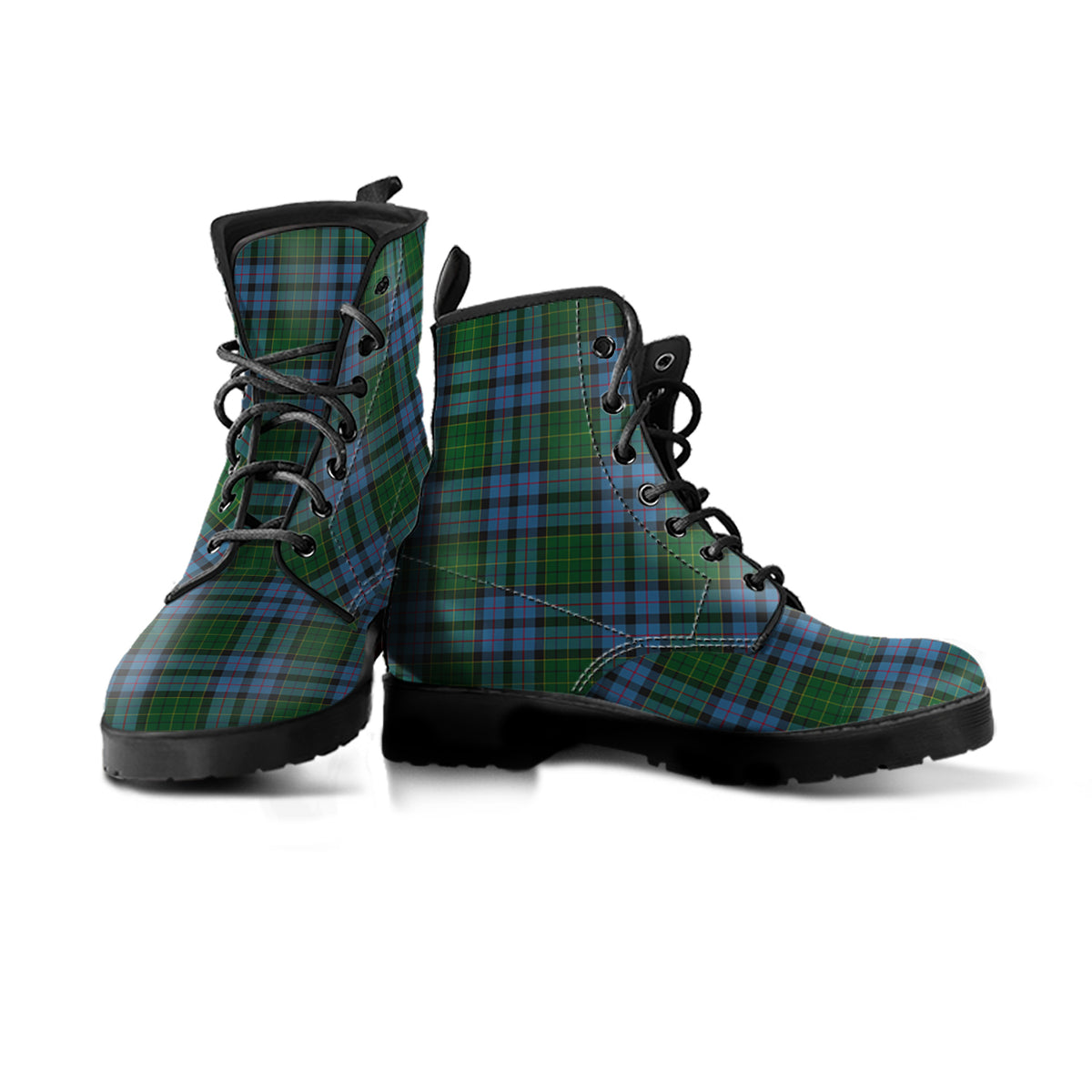 Forsyth Tartan Leather Boots Men' Boots - Tartan Vibes Clothing