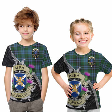 Forsyth Tartan Family Crest Kid T-Shirt Lion Rampant Royal Thistle Shield Celtic Inspired Youth XL Size14 - Tartan Vibes Clothing