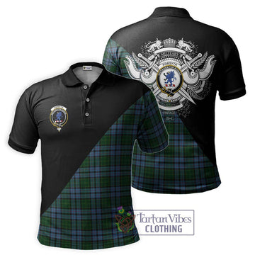 Forsyth Tartan Polo Shirt with Family Crest and Military Logo Style Kid - Tartan Vibes Clothing