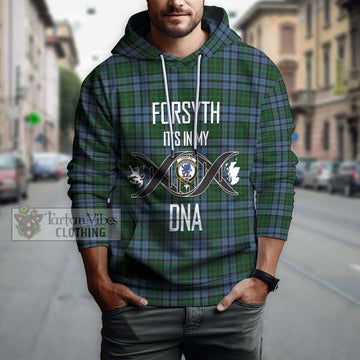 Forsyth Tartan Hoodie with Family Crest DNA In Me Style Pullover Hoodie - Tartan Vibes Clothing