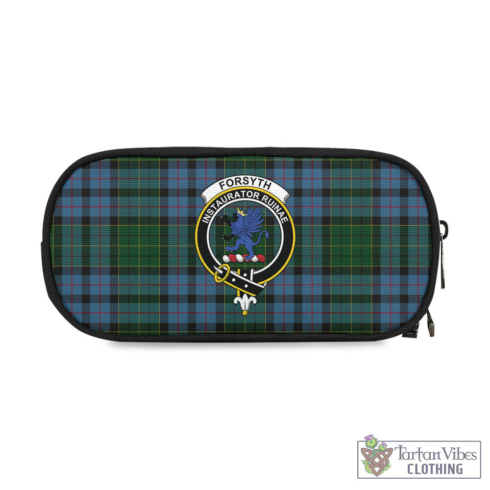 Tartan Vibes Clothing Forsyth Tartan Pen and Pencil Case with Family Crest