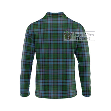 Forsyth Tartan Long Sleeve Polo Shirt with Family Crest DNA In Me Style - Tartan Vibes Clothing