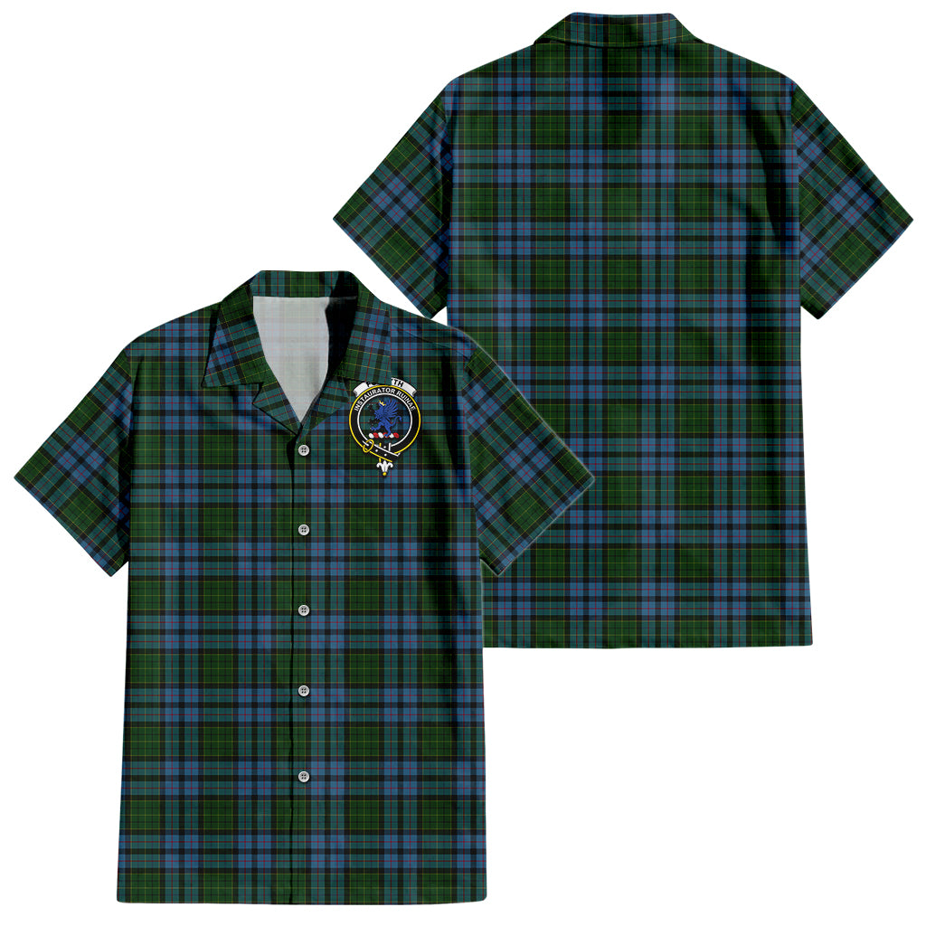 Forsyth Tartan Hawaiian Shirt with Family Crest - Tartan Vibes Clothing