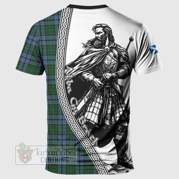 Forsyth Tartan Clan Crest T-Shirt with Highlander Warrior Celtic Style - Tartan Vibes Clothing