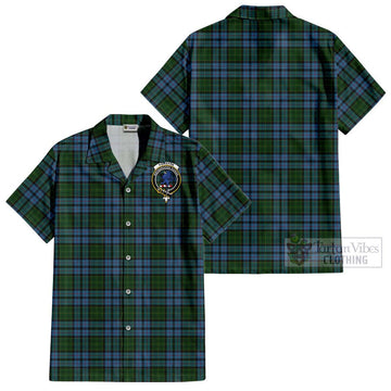 Forsyth Tartan Cotton Hawaiian Shirt with Family Crest