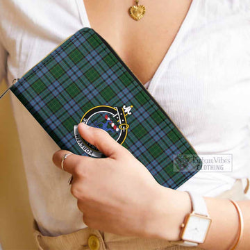 Forsyth Tartan Women's Leather Wallet with Family Crest - Tartan Vibes Clothing
