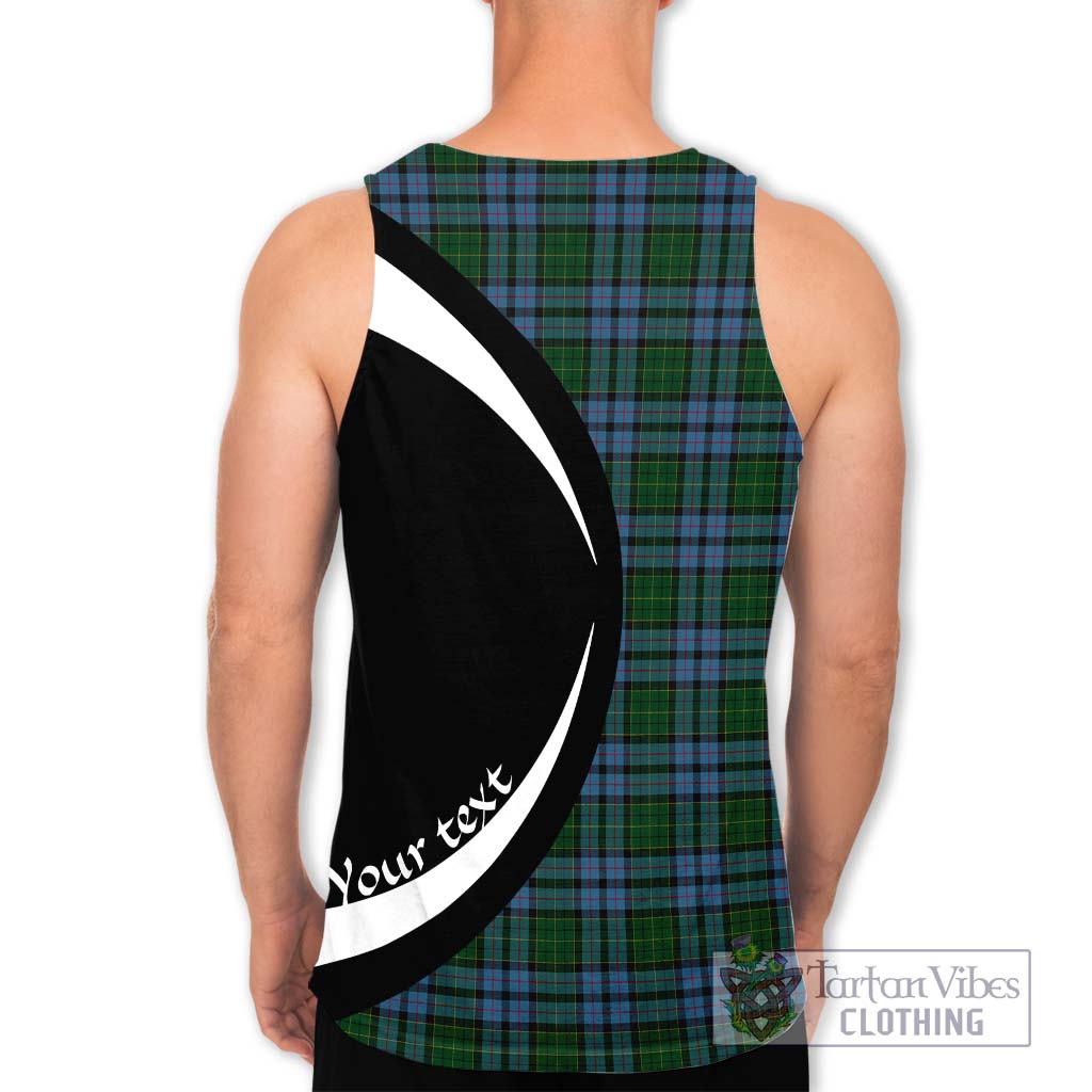 Forsyth Tartan Men's Tank Top with Family Crest Circle Style - Tartan Vibes Clothing