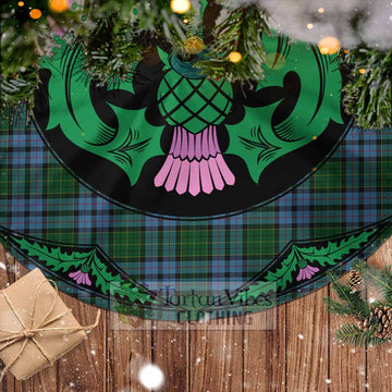 Forsyth Tartan Christmas Tree Skirt Scottish Thistle Style - Tartan Vibes Clothing