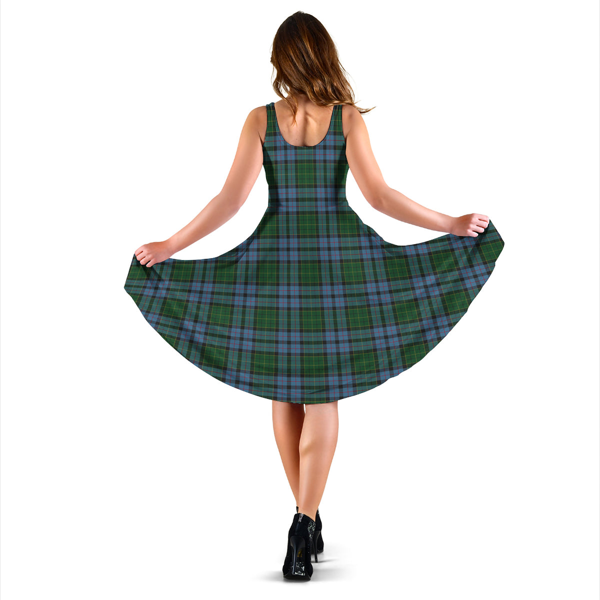 Forsyth Tartan Sleeveless Midi Womens Dress - Tartan Vibes Clothing