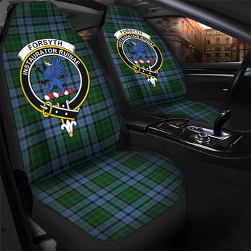 Forsyth Tartan Car Seat Cover with Family Crest - Tartan Vibes Clothing