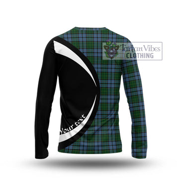 Forsyth Tartan Long Sleeve T-Shirt with Family Crest Circle Style - Tartan Vibes Clothing