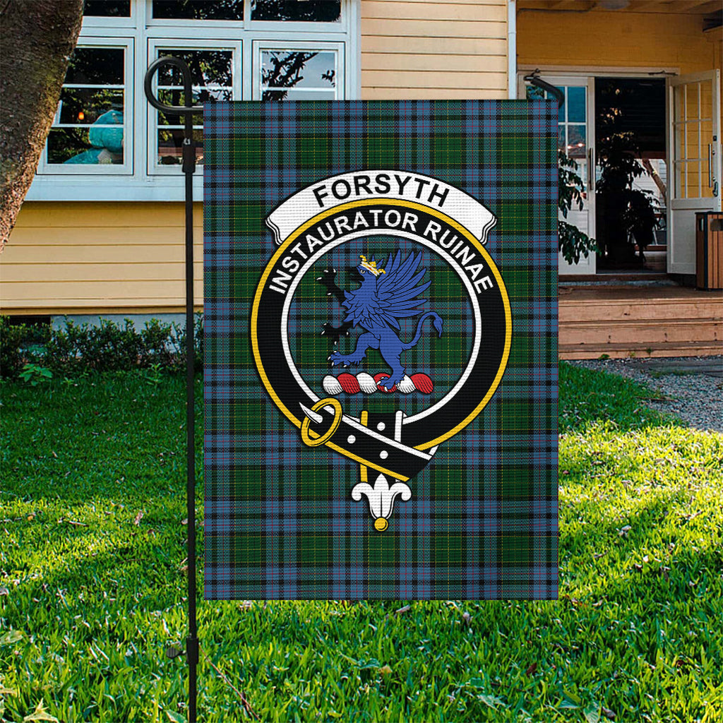 Forsyth Tartan Garden Flag with Family Crest Garden Flag - Tartan Vibes Clothing