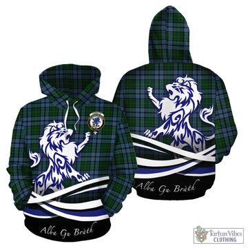 Forsyth Tartan Hoodie with Alba Gu Brath Regal Lion Emblem - Tartan Vibes Clothing