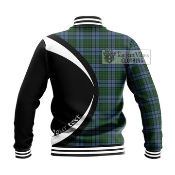 Forsyth Tartan Baseball Jacket with Family Crest Circle Style - Tartan Vibes Clothing