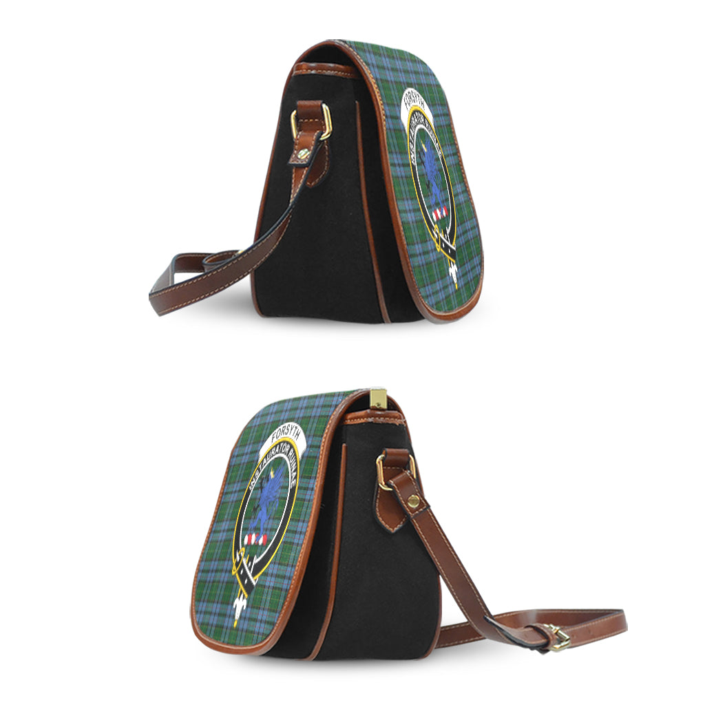 Forsyth Tartan Saddle Bag with Family Crest - Tartan Vibes Clothing