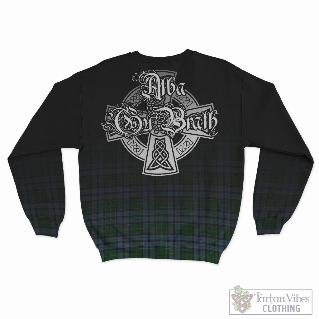 Forsyth Tartan Sweatshirt Featuring Alba Gu Brath Family Crest Celtic Inspired - Tartan Vibes Clothing