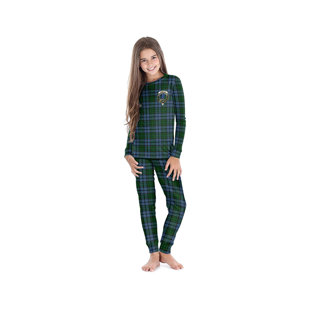 Forsyth Tartan Pajamas Family Set with Family Crest - Tartan Vibes Clothing