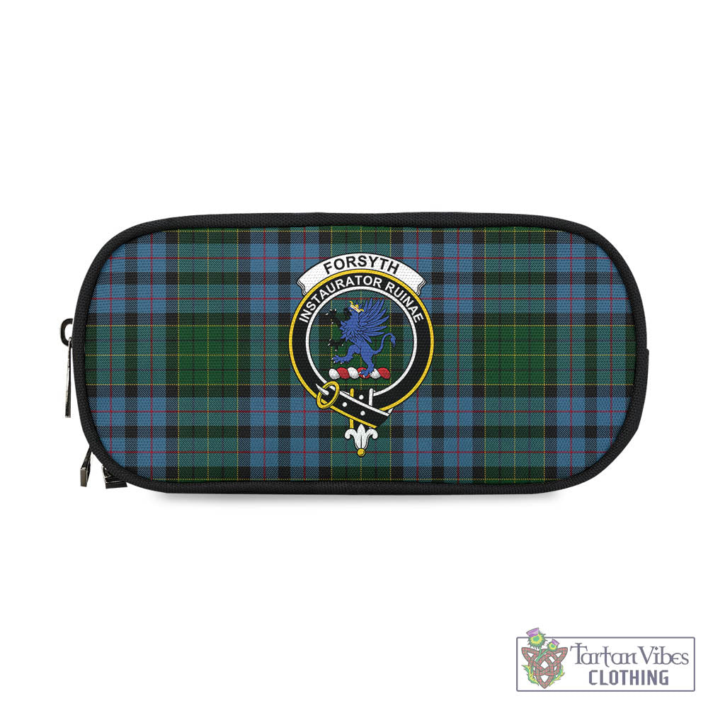 Tartan Vibes Clothing Forsyth Tartan Pen and Pencil Case with Family Crest