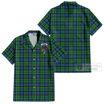 Forsyth Ancient Tartan Cotton Hawaiian Shirt with Family Crest