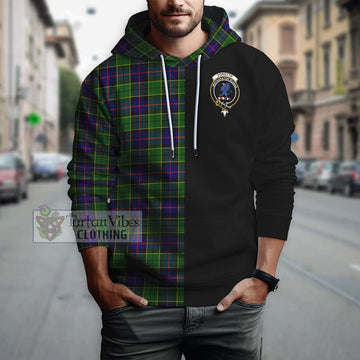 Forsyth Modern Tartan Hoodie with Family Crest and Half Of Me Style