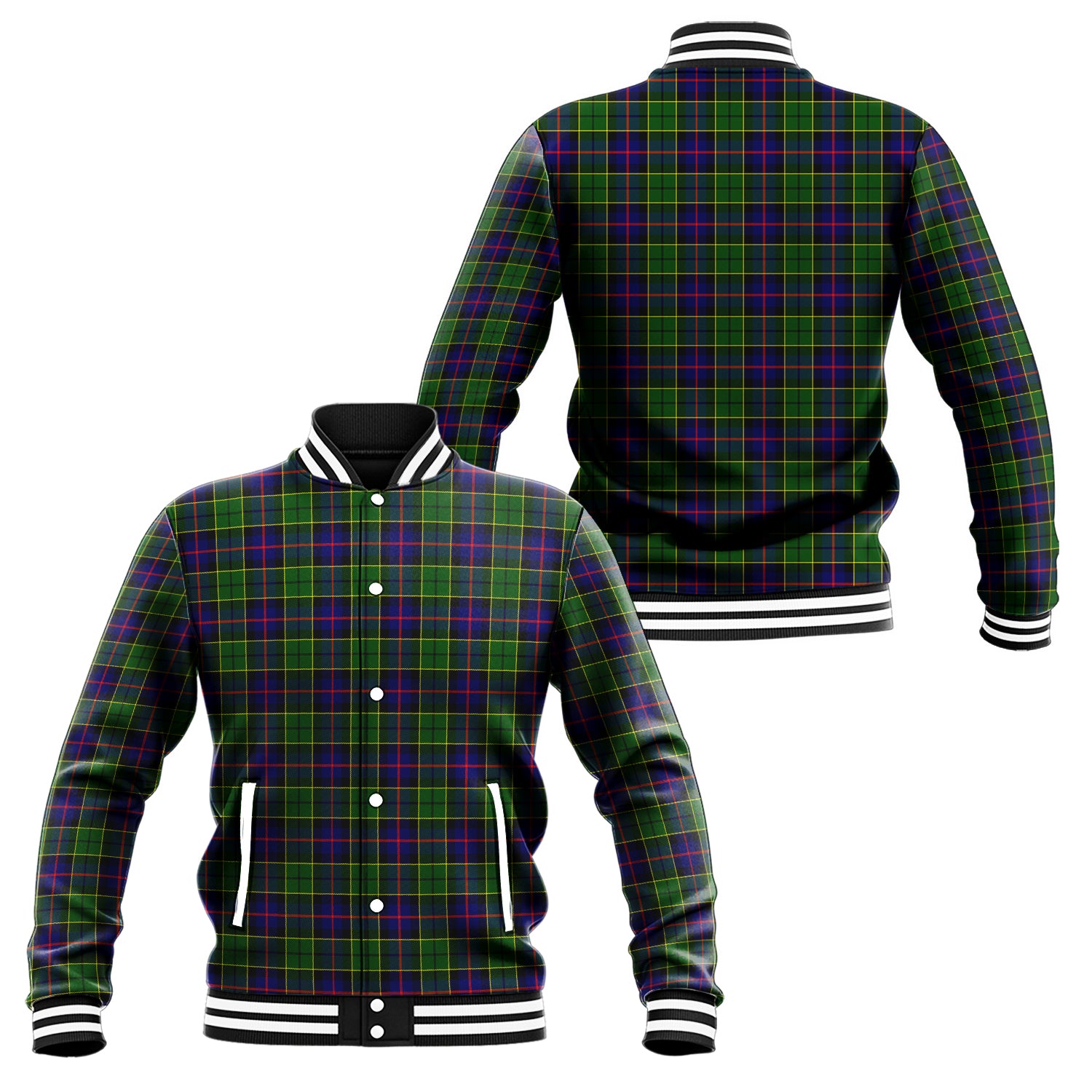 Forsyth Modern Tartan Baseball Jacket Unisex - Tartan Vibes Clothing