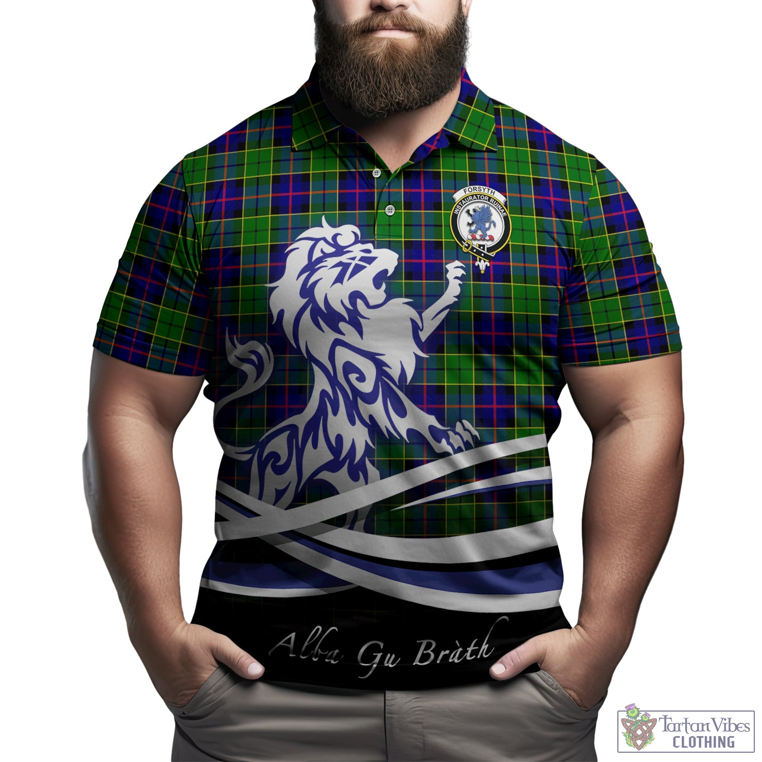 forsyth-modern-tartan-polo-shirt-with-alba-gu-brath-regal-lion-emblem