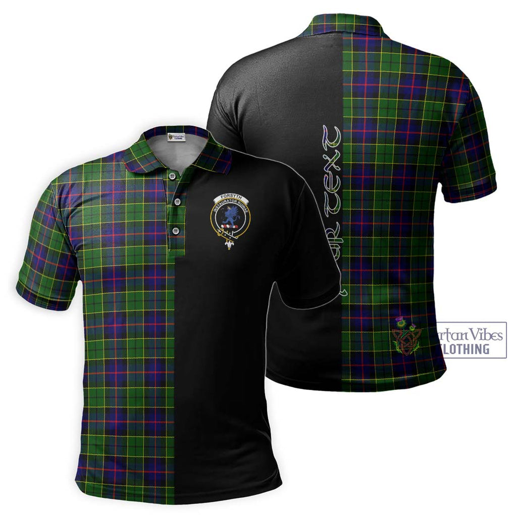 Forsyth Modern Tartan Polo Shirt with Family Crest and Half Of Me Style Kid - Tartanvibesclothing Shop